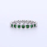 Emerald Diamond Ring-Astartelux Jewelry Handmade Sustainable Jewelry