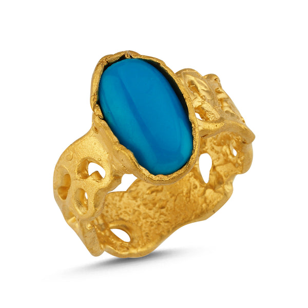 Turquoise Ring-Astartelux Jewelry Handmade Sustainable Jewelry