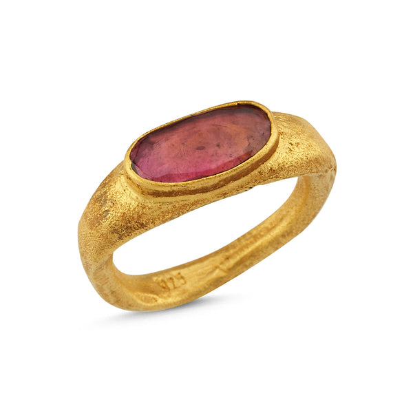 Pink Tourmaline Ring-Astartelux Jewelry Handmade Sustainable Jewelry