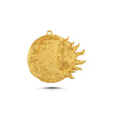 Moon and Sun Pendant-Astartelux Jewelry Handmade Sustainable Jewelry