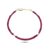 Ruby Gold Bracelet