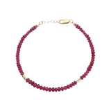 Ruby Gold Bracelet
