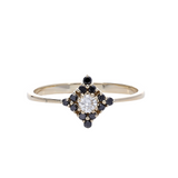 Black Diamond Gold Ring
