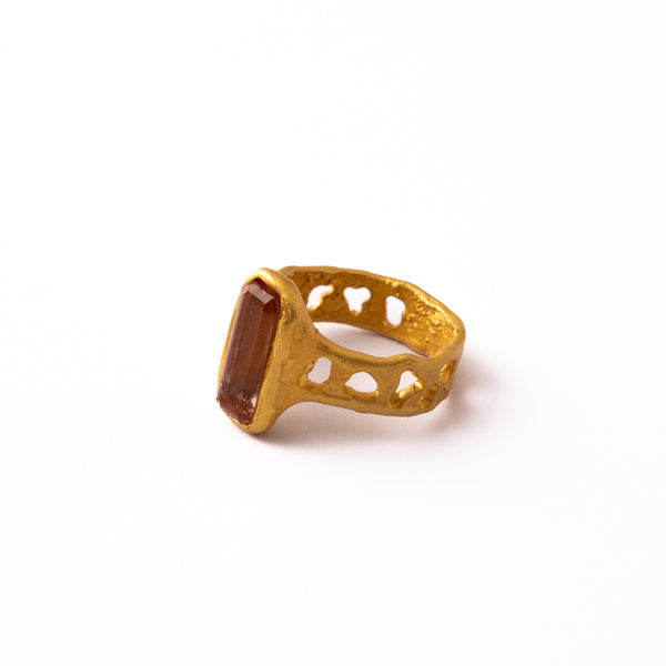 Ancient Tourmaline Ring-Astartelux Jewelry Handmade Sustainable Jewelry
