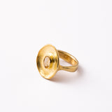One Heart Citrine Ring-Astartelux Jewelry Handmade Sustainable Jewelry