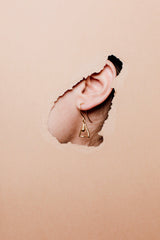 Oblique Triangle Earring-Astartelux Jewelry Handmade Sustainable Jewelry