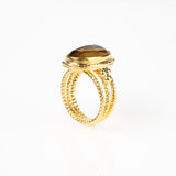 Smoky Quartz Ring-Astartelux Jewelry Handmade Sustainable Jewelry