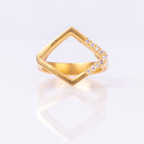 Rhombus Diamond Ring