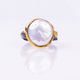 Pearl Black Ring