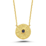 Dark Blue Sapphire Necklace