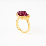 Rough Spinel Ring-Astartelux Jewelry Handmade Sustainable Jewelry