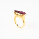 Rough Ruby Ring-Astartelux Jewelry Handmade Sustainable Jewelry