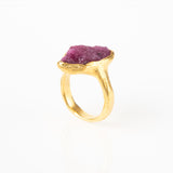 Rough Ruby Ring