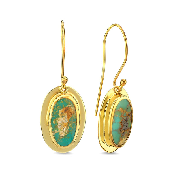 Turquoise Earrings-Astartelux Jewelry Handmade Sustainable Jewelry