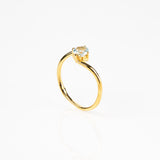 Light Blue Topaz Infinity Ring