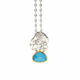 Arizona Turquoise Ancient Necklace-Astartelux Jewelry Handmade Sustainable Jewelry