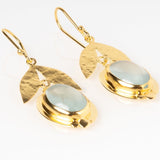 Blue Moonstone Earring-Astartelux Jewelry Handmade Sustainable Jewelry