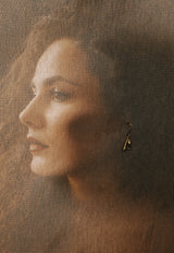 Oblique Triangle Earring-Astartelux Jewelry Handmade Sustainable Jewelry