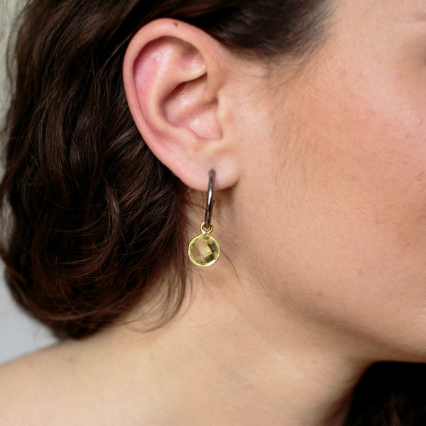 Angela Charm Earring-Astartelux Jewelry Handmade Sustainable Jewelry