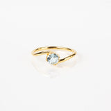 Light Blue Topaz Infinity Ring