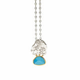Arizona Turquoise Ancient Necklace-Astartelux Jewelry Handmade Sustainable Jewelry