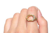 Blue Diamonds Gate Ring