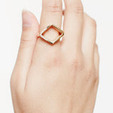 Rhombus Diamond Ring-Astartelux Jewelry Handmade Sustainable Jewelry