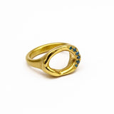 Blue Diamonds Gate Ring