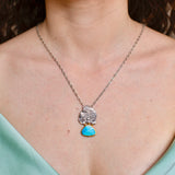 Arizona Turquoise Ancient Necklace-Astartelux Jewelry Handmade Sustainable Jewelry