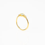 Light Blue Topaz Princess Ring