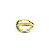Blue Diamonds Gate Ring