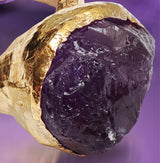 Rough Amethyst ring-Astartelux Jewelry Handmade Sustainable Jewelry