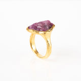 Rough Ruby Ring-Astartelux Jewelry Handmade Sustainable Jewelry
