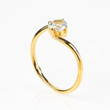 Light Blue Topaz Infinity Ring