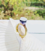 Sibel Ring - Rough Stone-Astartelux Jewelry Handmade Sustainable Jewelry