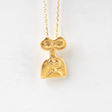 Eye Idol Pendant-Astartelux Jewelry Handmade Sustainable Jewelry