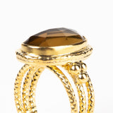 Smoky Quartz Ring-Astartelux Jewelry Handmade Sustainable Jewelry
