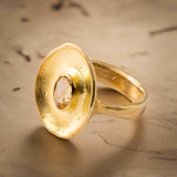 One Heart Citrine Ring