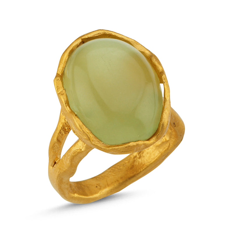 Lemon Quartz Ring-Astartelux Jewelry Handmade Sustainable Jewelry