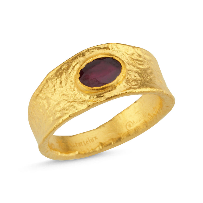 Ruby Ring-Astartelux Jewelry Handmade Sustainable Jewelry
