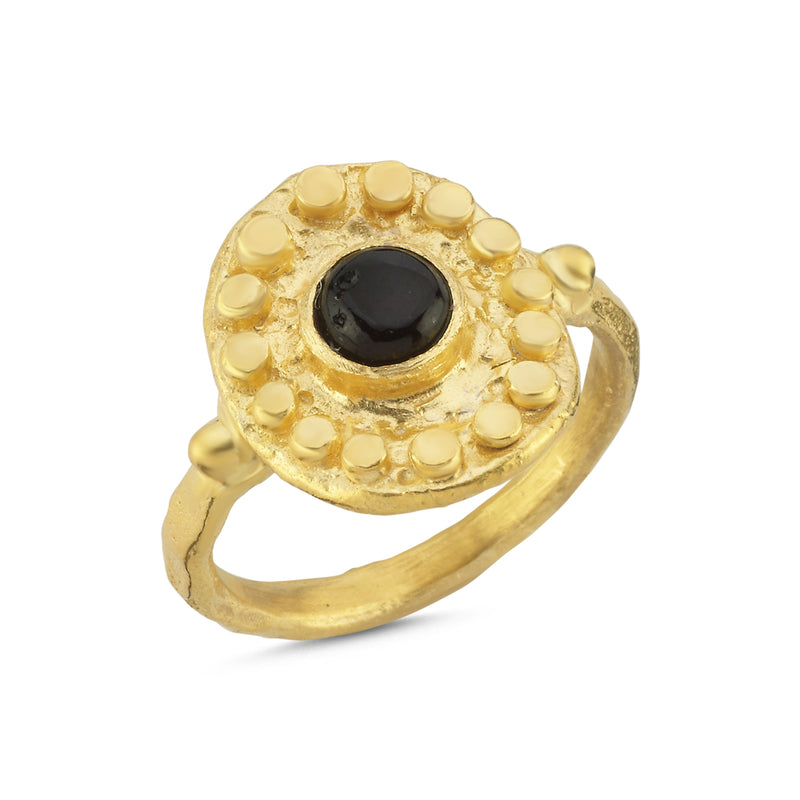 Golden Plate Ring