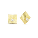 Pearl Square Earrings