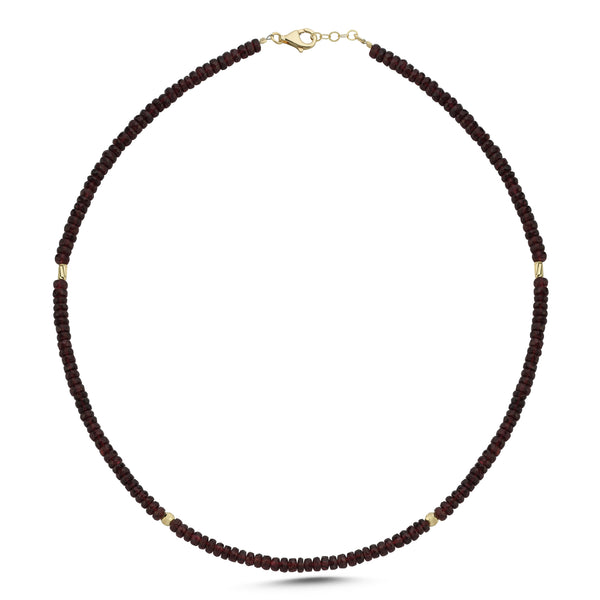 Garnet Gold Necklace