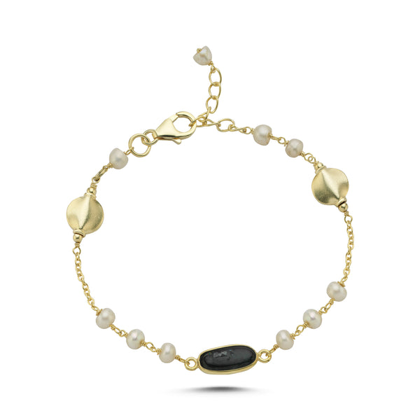 Midnight Pearl Bracelet