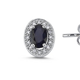 Sapphire Diamond Earrings