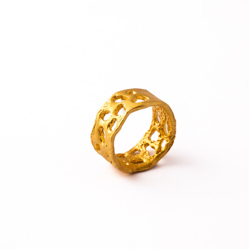Antique Asymmetric Ring-Astartelux Jewelry Handmade Sustainable Jewelry