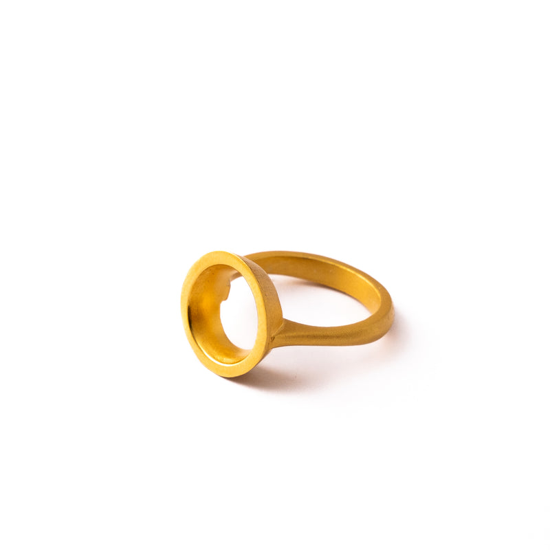 Circular Matte Ring-Astartelux Jewelry Handmade Sustainable Jewelry