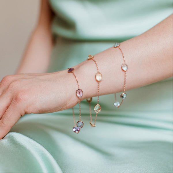 Five Gems Bracelet-Astartelux Jewelry Handmade Sustainable Jewelry