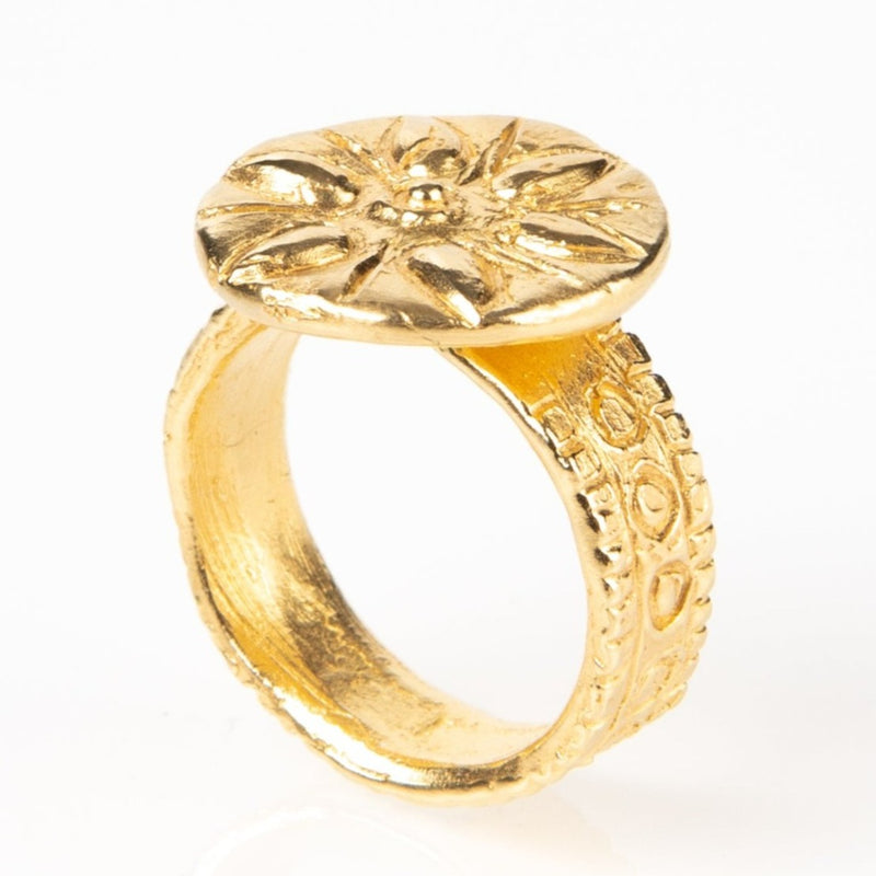 Sun Star Ring-Astartelux Jewelry Handmade Sustainable Jewelry