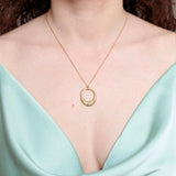 Circular Gate Necklace-Astartelux Jewelry Handmade Sustainable Jewelry